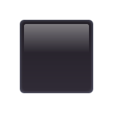 Whatsapp black medium small square emoji image