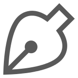 Docomo black nib emoji image