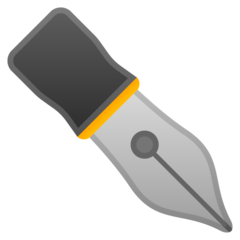 Google black nib emoji image