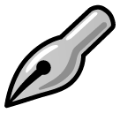 SoftBank black nib emoji image