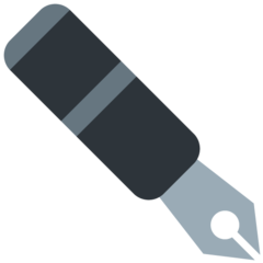 Twitter black nib emoji image