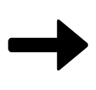 SoftBank black rightwards arrow emoji image