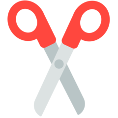 Mozilla black scissors emoji image