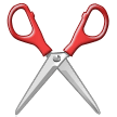 Samsung black scissors emoji image