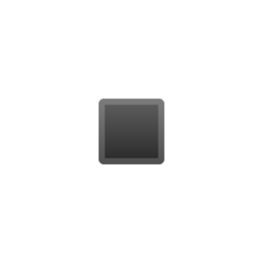 Google black small square emoji image