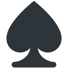 Twitter black spade suit emoji image