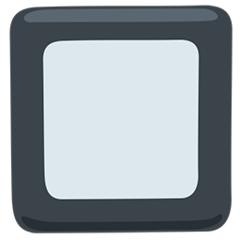 Facebook Messenger black square button emoji image