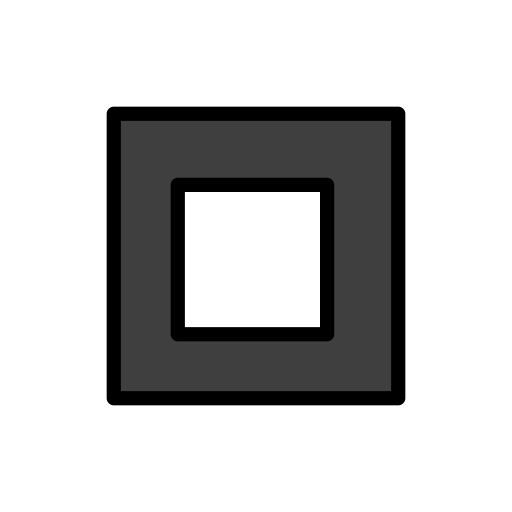 Openmoji black square button emoji image