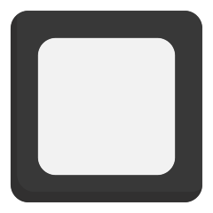 Skype black square button emoji image