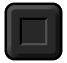 SoftBank black square button emoji image