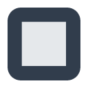 Toss black square button emoji image
