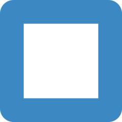 Twitter black square for stop emoji image