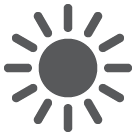 HTC black sun with rays emoji image