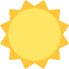 Mozilla black sun with rays emoji image