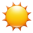 Samsung black sun with rays emoji image