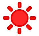 SoftBank black sun with rays emoji image