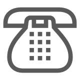 Docomo black telephone emoji image