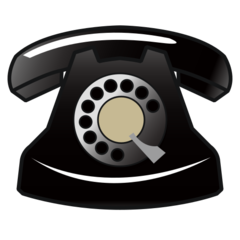Emojidex black telephone emoji image