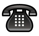 SoftBank black telephone emoji image