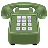 Whatsapp black telephone emoji image