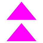 au by KDDI black up-pointing double triangle emoji image