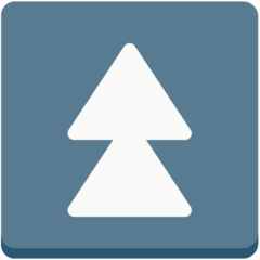 Mozilla black up-pointing double triangle emoji image