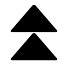 SoftBank black up-pointing double triangle emoji image