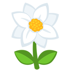 Facebook Messenger blossom emoji image