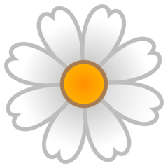 Google blossom emoji image