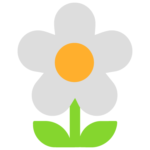 Microsoft blossom emoji image