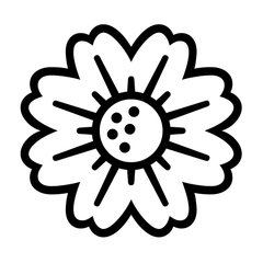Noto Emoji Font blossom emoji image