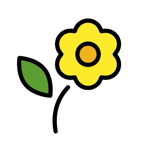 Openmoji blossom emoji image