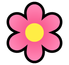 SoftBank blossom emoji image