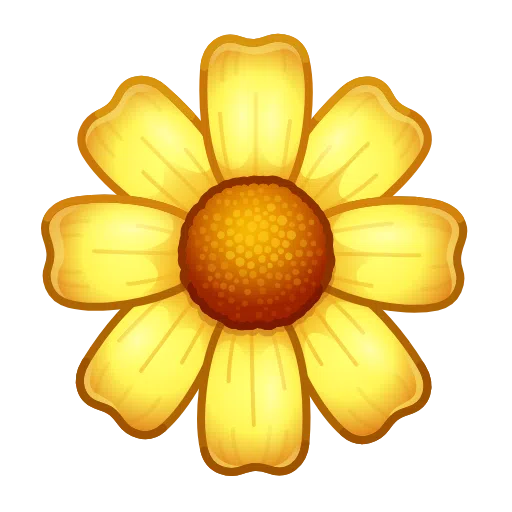 Telegram blossom emoji image