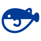 au by KDDI blowfish emoji image