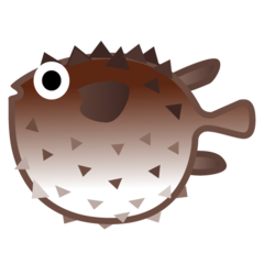 Google blowfish emoji image