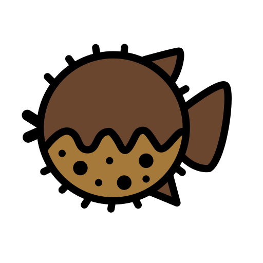 Openmoji blowfish emoji image