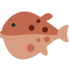Twitter blowfish emoji image