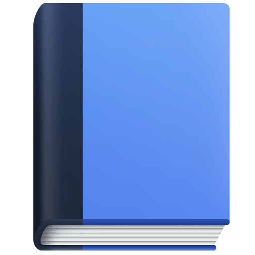 Facebook blue book emoji image