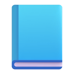 Microsoft Teams blue book emoji image