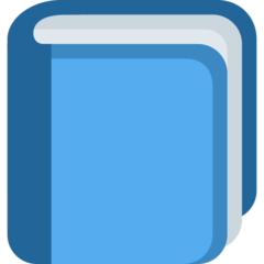 Twitter blue book emoji image