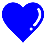 Docomo blue heart emoji image
