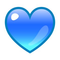 Emojidex blue heart emoji image