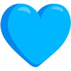 Facebook Messenger blue heart emoji image