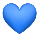 Huawei blue heart emoji image
