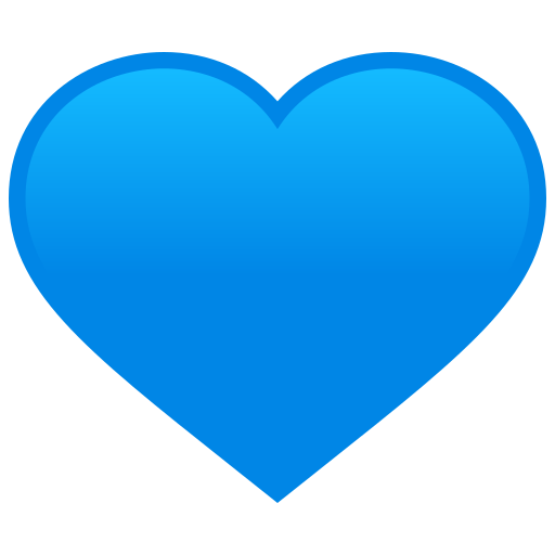 JoyPixels blue heart emoji image