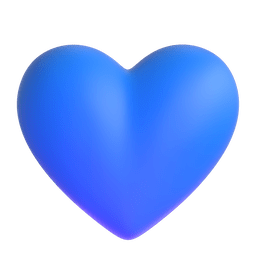 Microsoft Teams blue heart emoji image