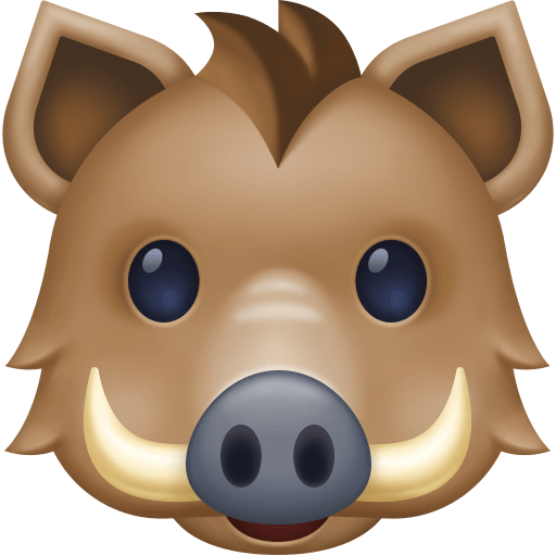 Facebook boar emoji image