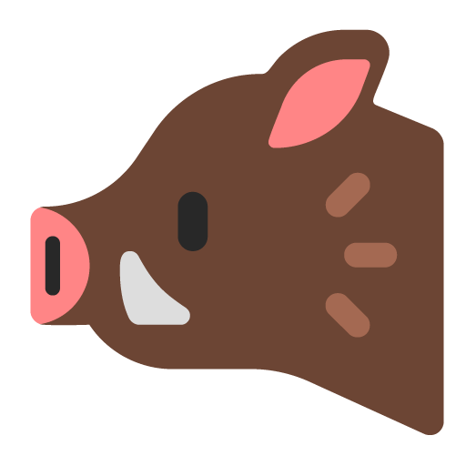 Microsoft boar emoji image