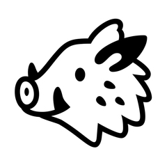 Noto Emoji Font boar emoji image